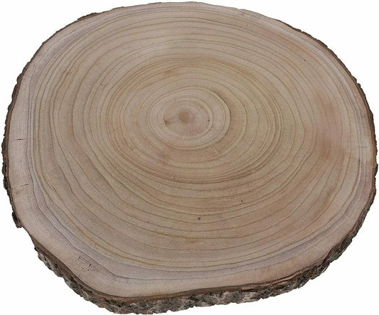 Großes Dekobrett Holz Holzbrett Baumscheibe Brett Tischdeko Tablett Deko Ø 36-45 cm