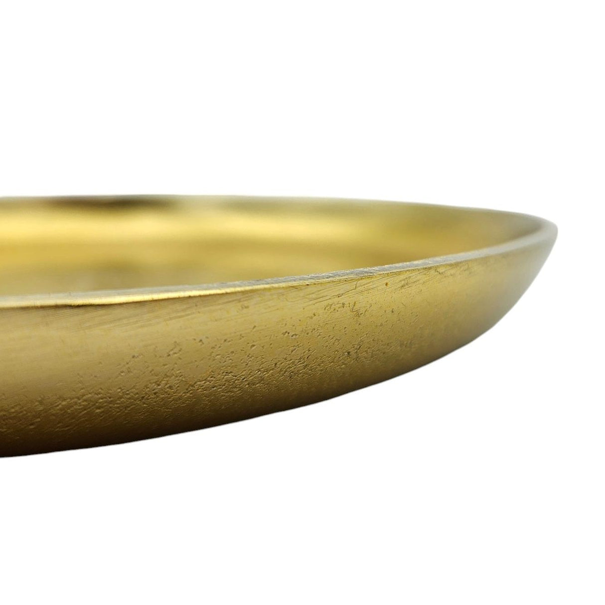 Dekoteller Gold Metall Teller Schale Dekotablett Kerzenteller Dekoschale Ø20cm - Dekoteller