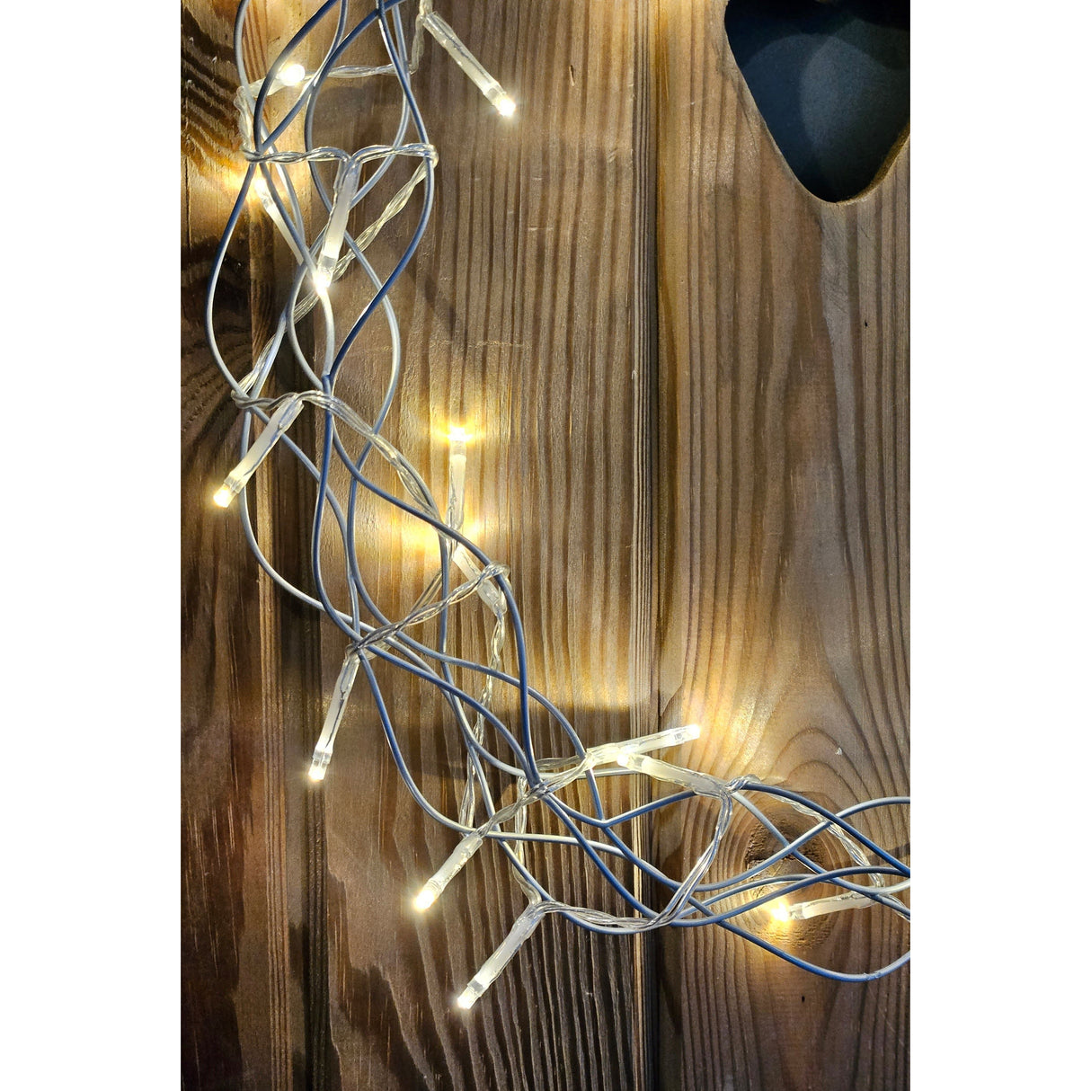 Weihnachtskranz LED Kranz Timer Batterie Lichterkranz warmweiß Leuchtkranz 30 cm - Weihnachtskranz