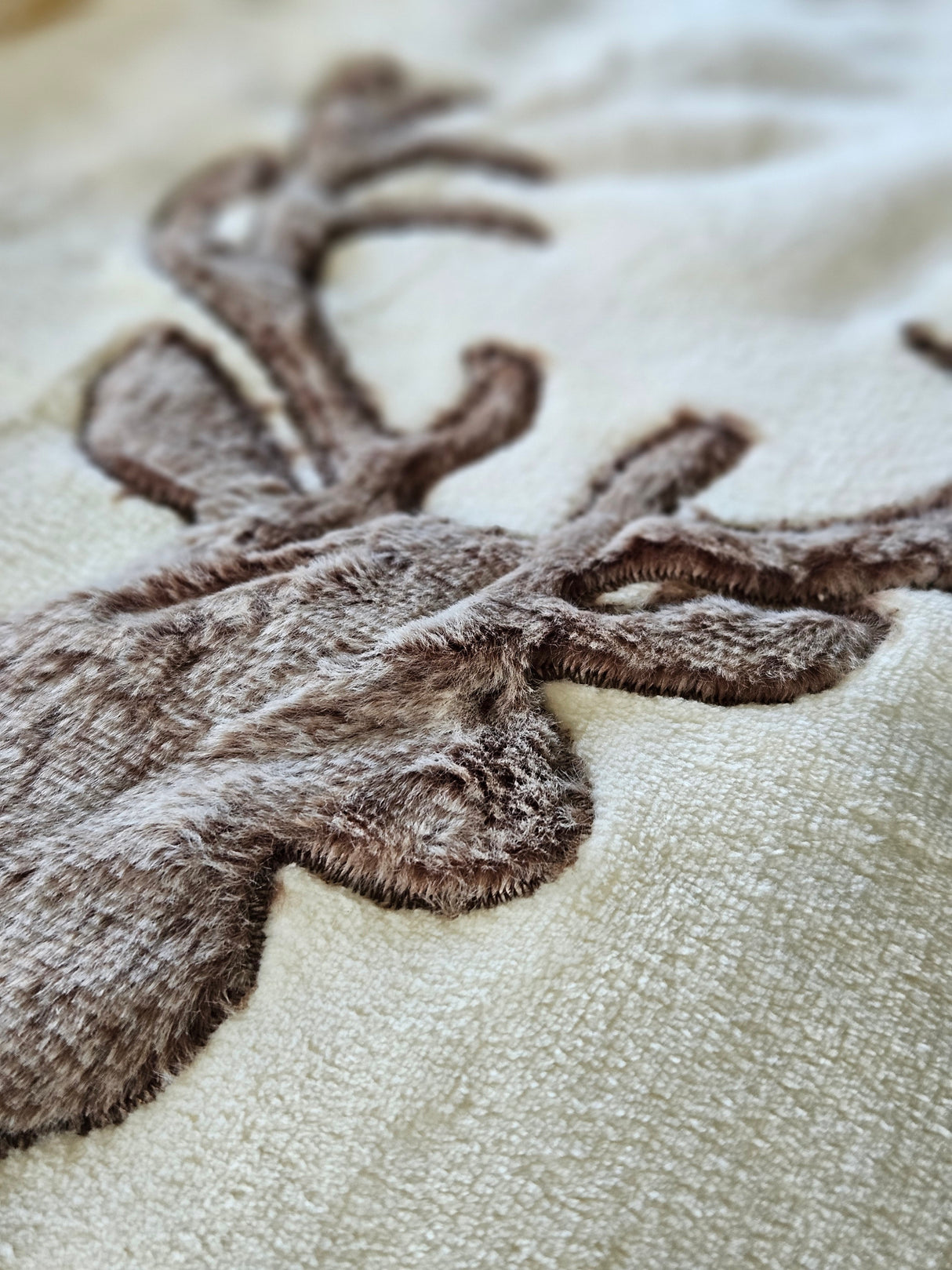 Decke Kuscheldecke Tagesdecke Wohndecke Hirsch Winter 150x200 kuschelig weich - Wohndecke