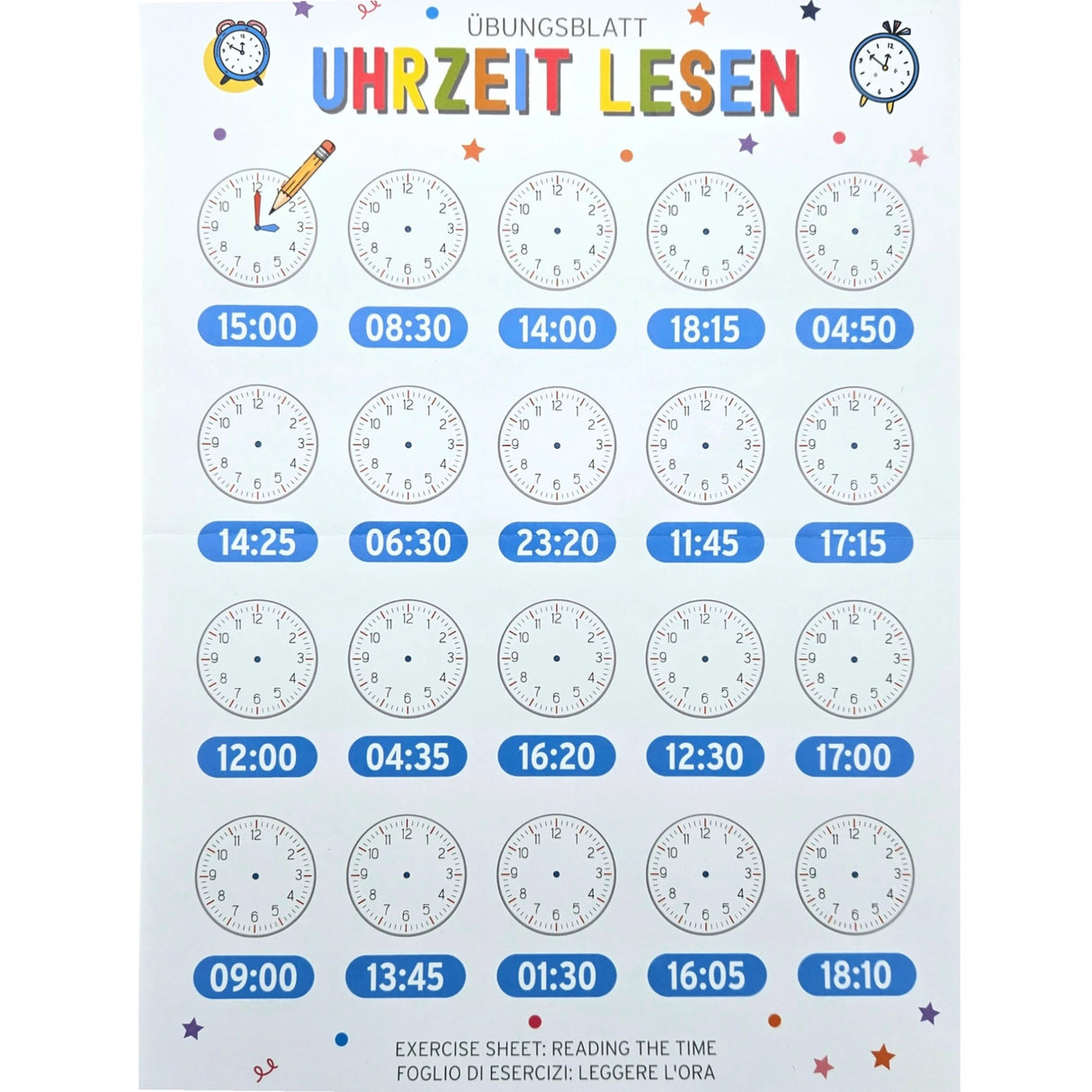 Lernuhr Kinderuhr Wanduhr bunt analoge Montessori Wanduhr Kinderzimmer Mädchen Jungen