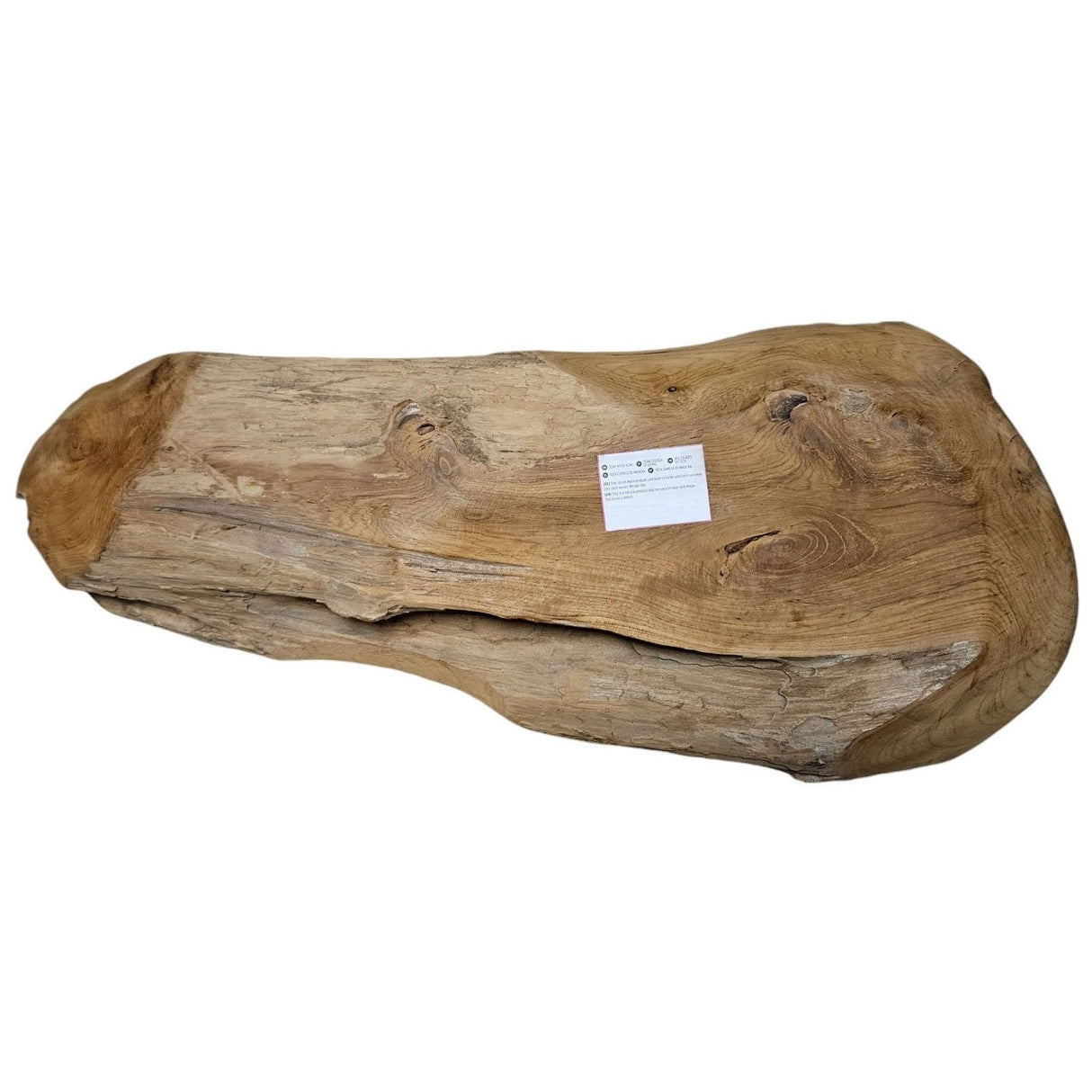 Dekoschale Naturschale Teak Holz lang 60 cm Schale braun massiv stabil Obstschale XL - Holzschale