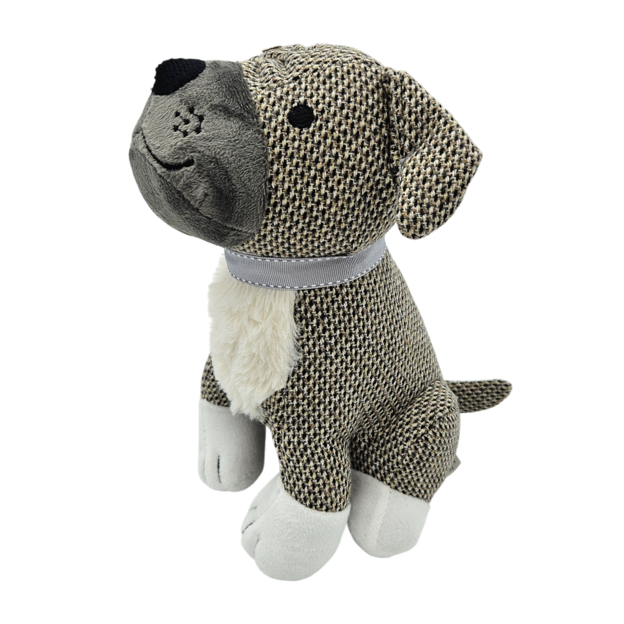 Dekorativer Türstopper für Zuhause und Büro Boden-Türstopper Stofftier karierter Hund