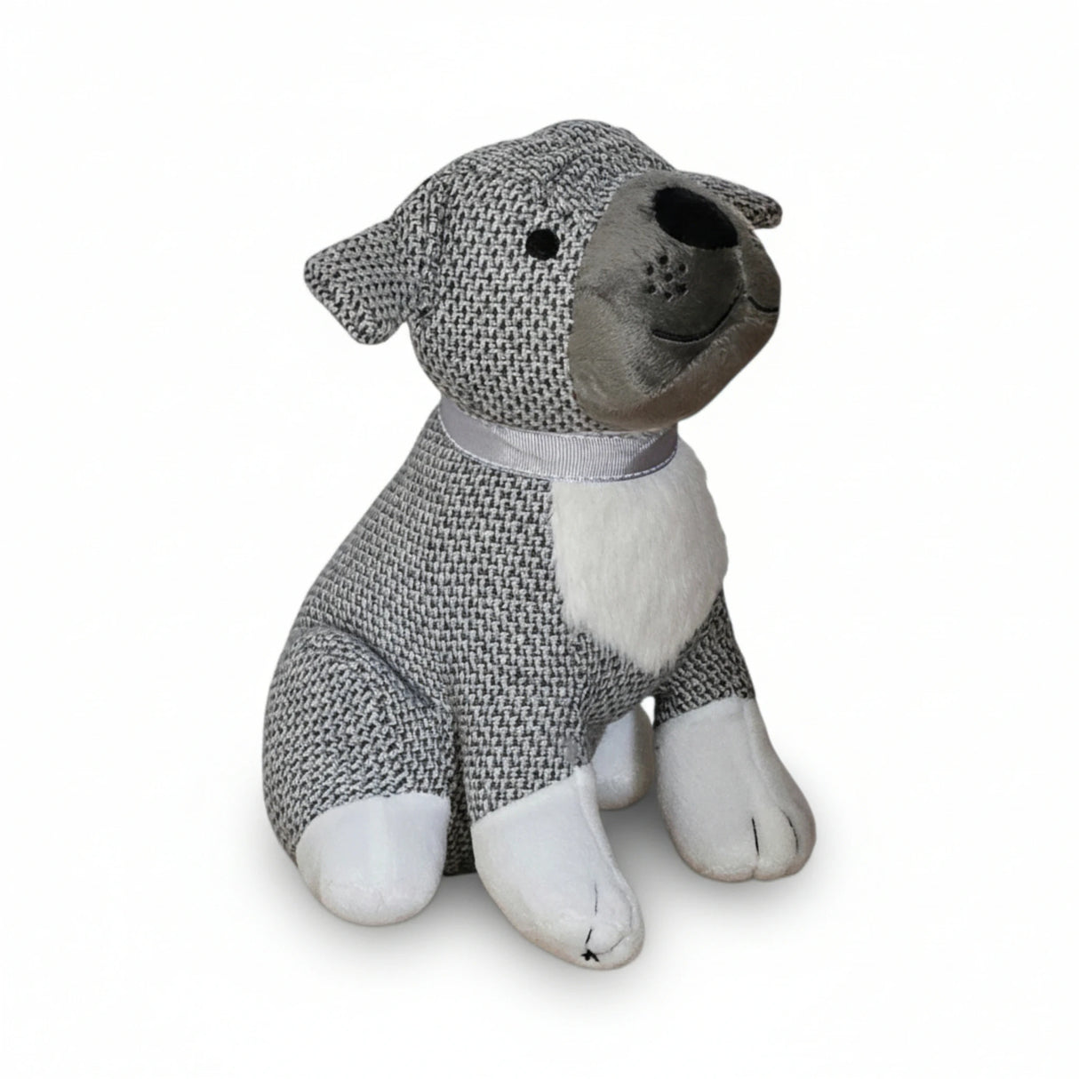 Dekorativer Türstopper für Zuhause und Büro Boden-Türstopper Stofftier karierter Hund