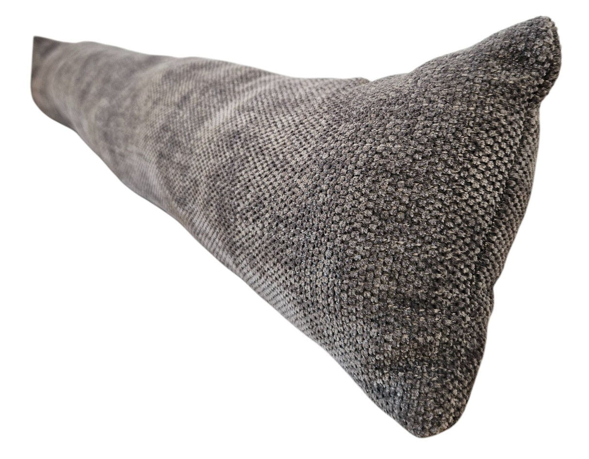 Zugluftstopper Türdichtung Türwindstopper Türen und Fenster Stoff grau creme beige 90 cm