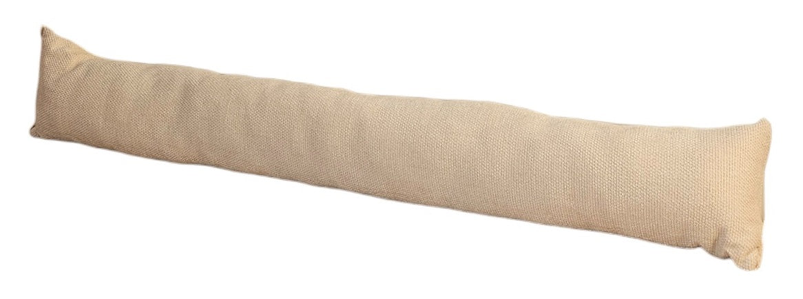 Zugluftstopper Türdichtung Türwindstopper Türen und Fenster Stoff grau creme beige 90 cm