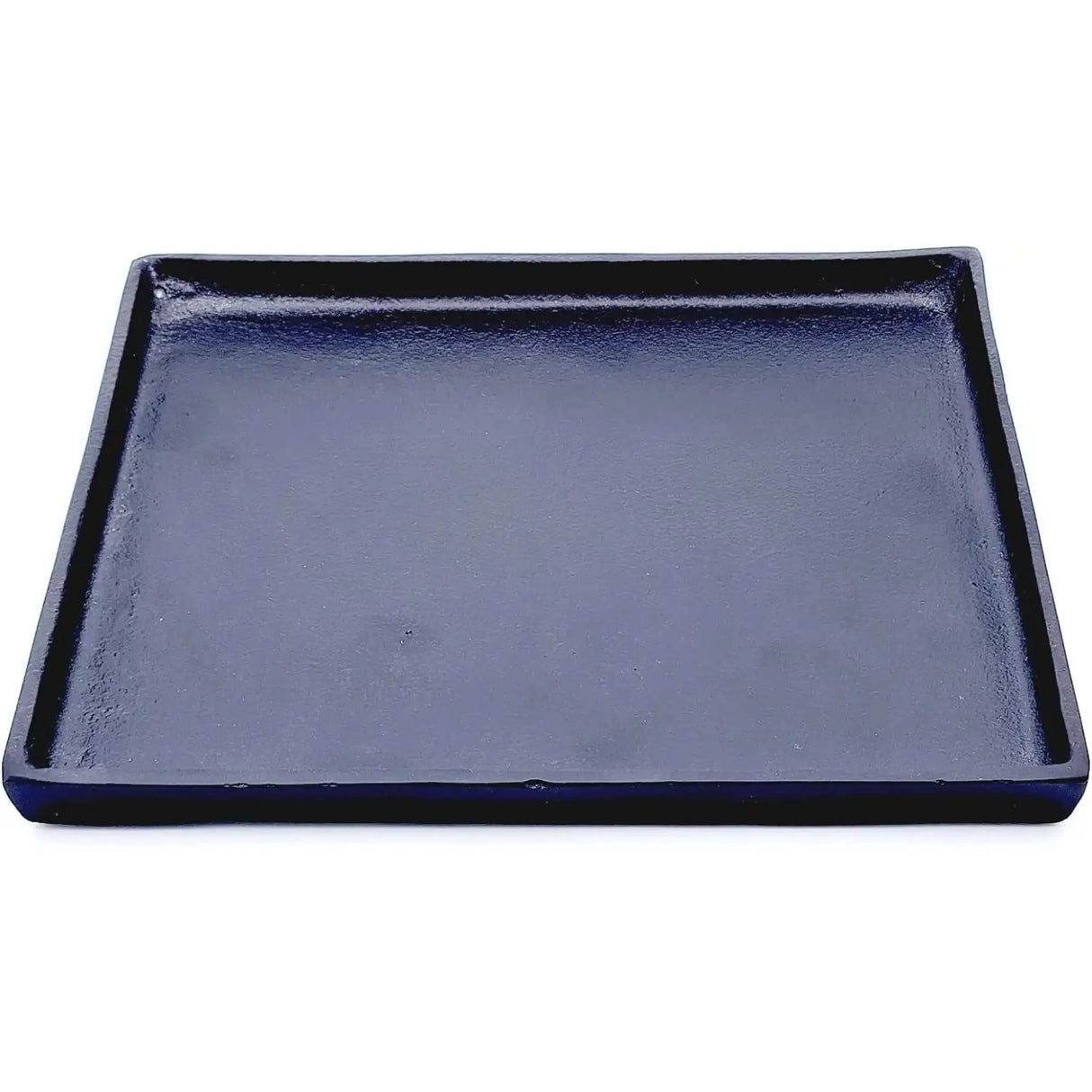 Dekoteller schwarz Dekoschale Metall Teller Schale Alu Deko 25x25 cm - Dekoteller