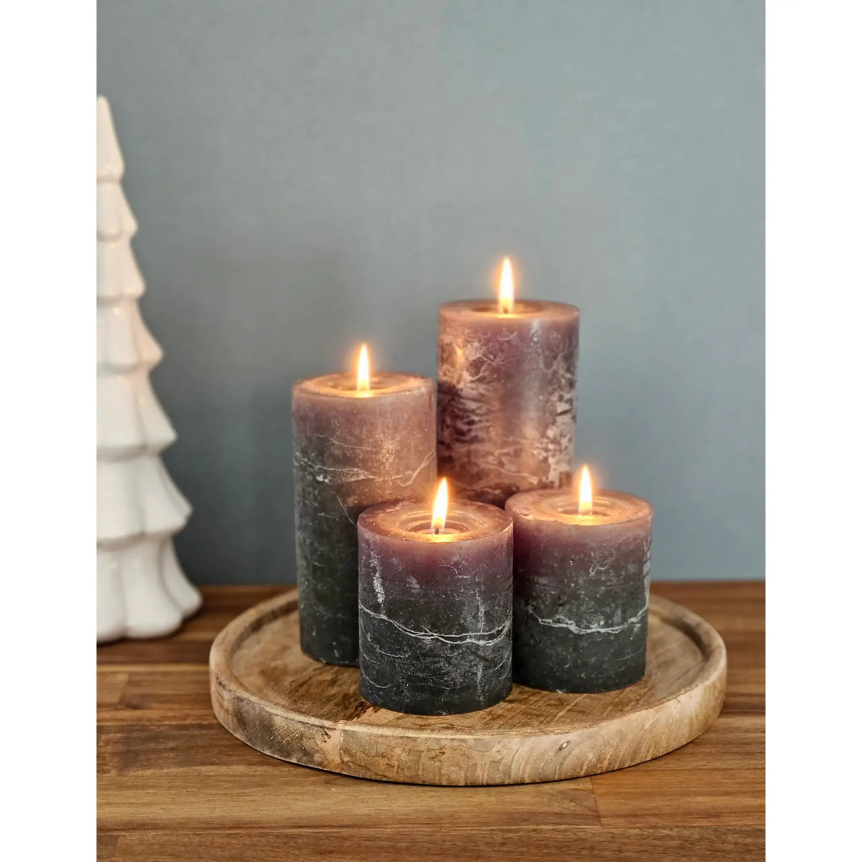 Dekoteller Teller Mango Holz Dekobrett Untersetzer Schmuckteller Tablett Ø 25 cm - Dekoteller