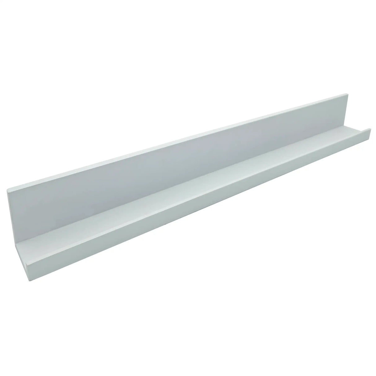 Fotoleiste Bilderleiste Schweberegal Holzregal Wandregal Bücherregal Wandboard - Klein weiß 58 x 6 x 7 cm - Wandregal