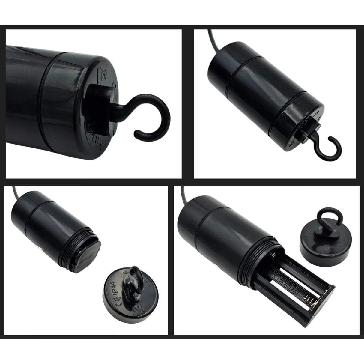 Hängeleuchte LED Rattan Optik Außen Innenbereich 18x16 cm Gartenbeleuchtung - Hängeleuchte