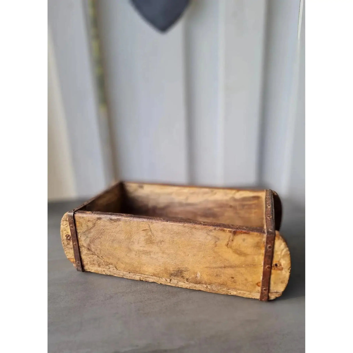 Holzkiste Ziegelform Ziegelsteinform Kiste recyceltes Holz Kasten 30 cm - Holzkiste
