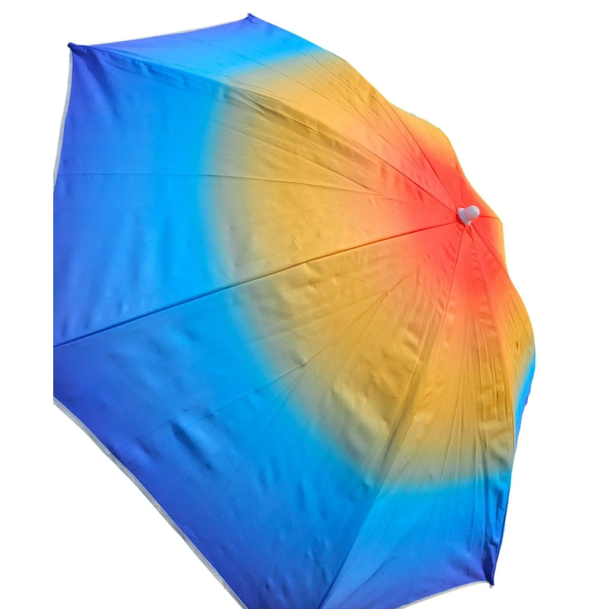 Sonnenschirm Strandschirm Balkonschirm UV Schutz 50+ blau gelb 155 cm bunt - Sonnenschirm