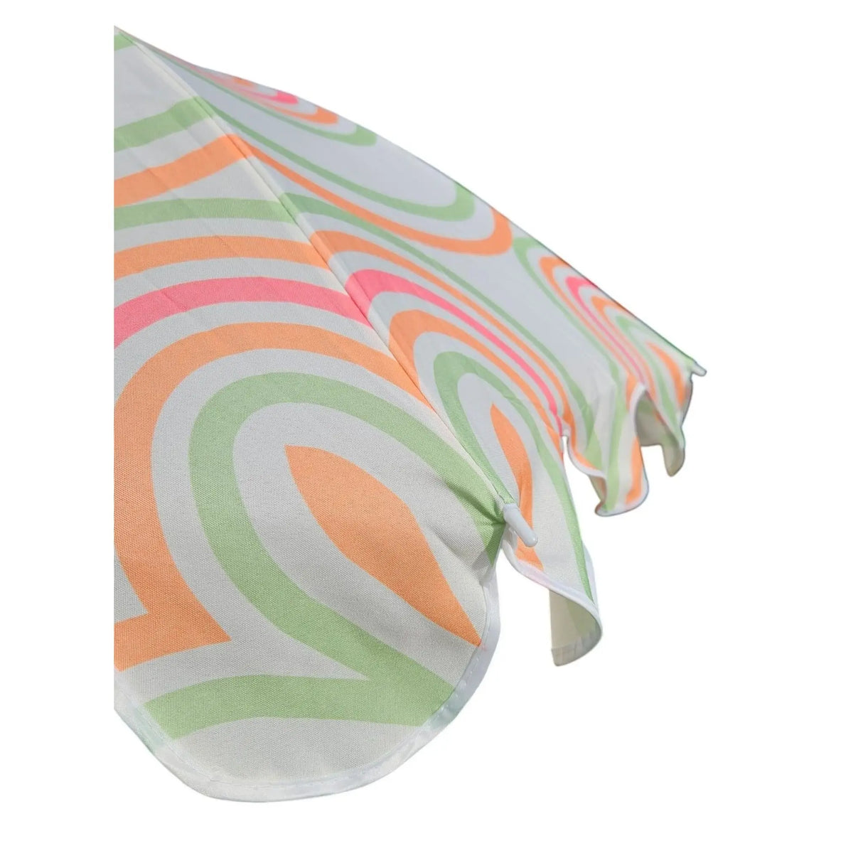 Sonnenschirm Strandschirm UV 30+ Balkonschirm grün blau Kreise Streifen - Sonnenschirm