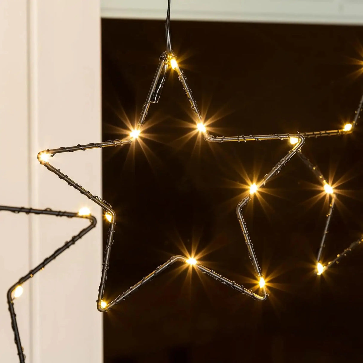 Sternenvorhang Lichterkette LED Timer Batterie 80x85 cm - Lichterkette LED