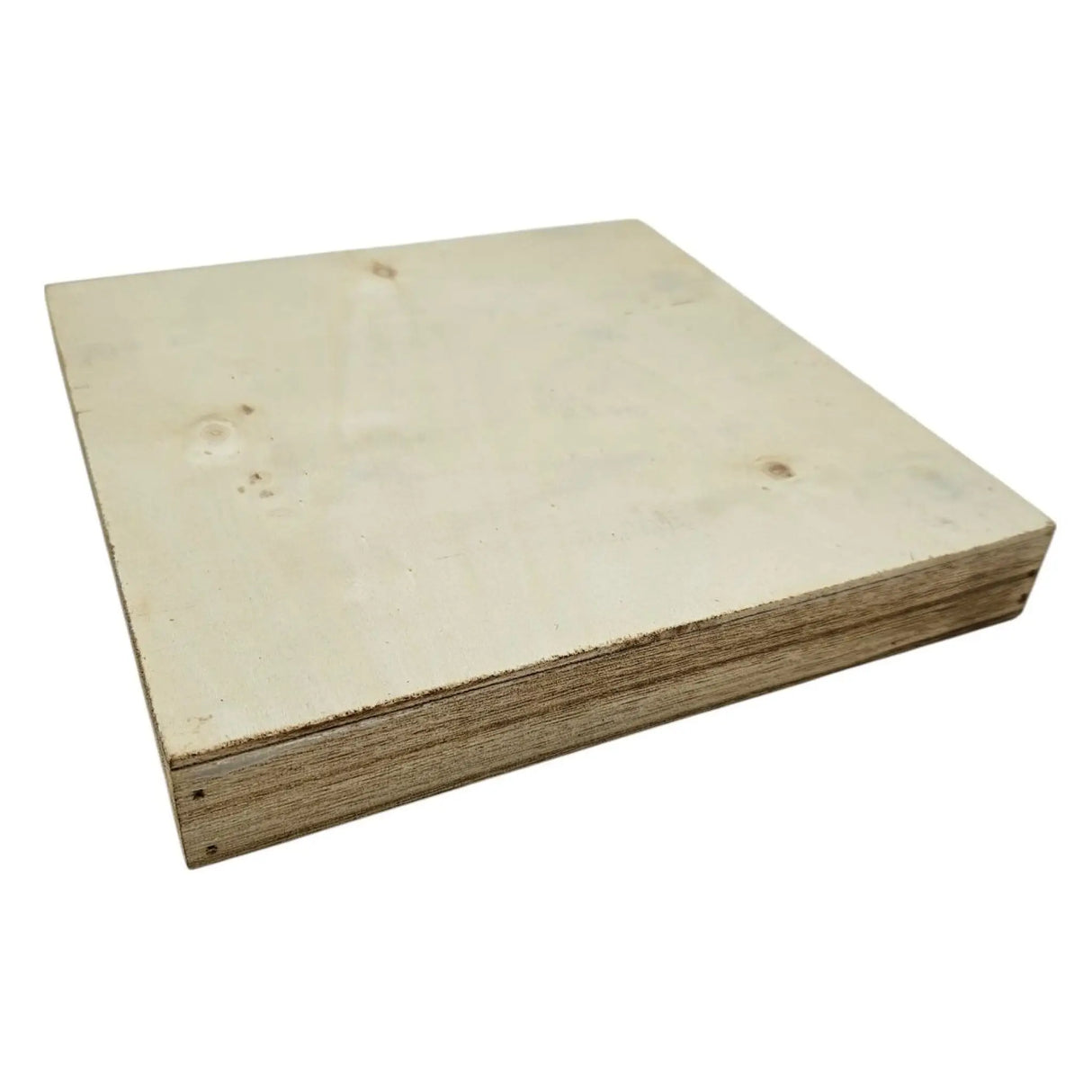 Tablett Holztablett 26x26 braun Natur Dekotablett rechteckig Kerzentablett - Dekotablett