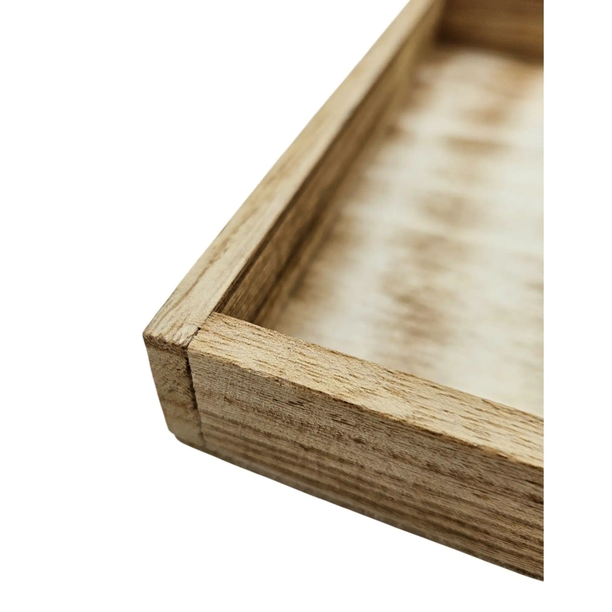 Tablett Holztablett 26x26 braun Natur Dekotablett rechteckig Kerzentablett - Dekotablett