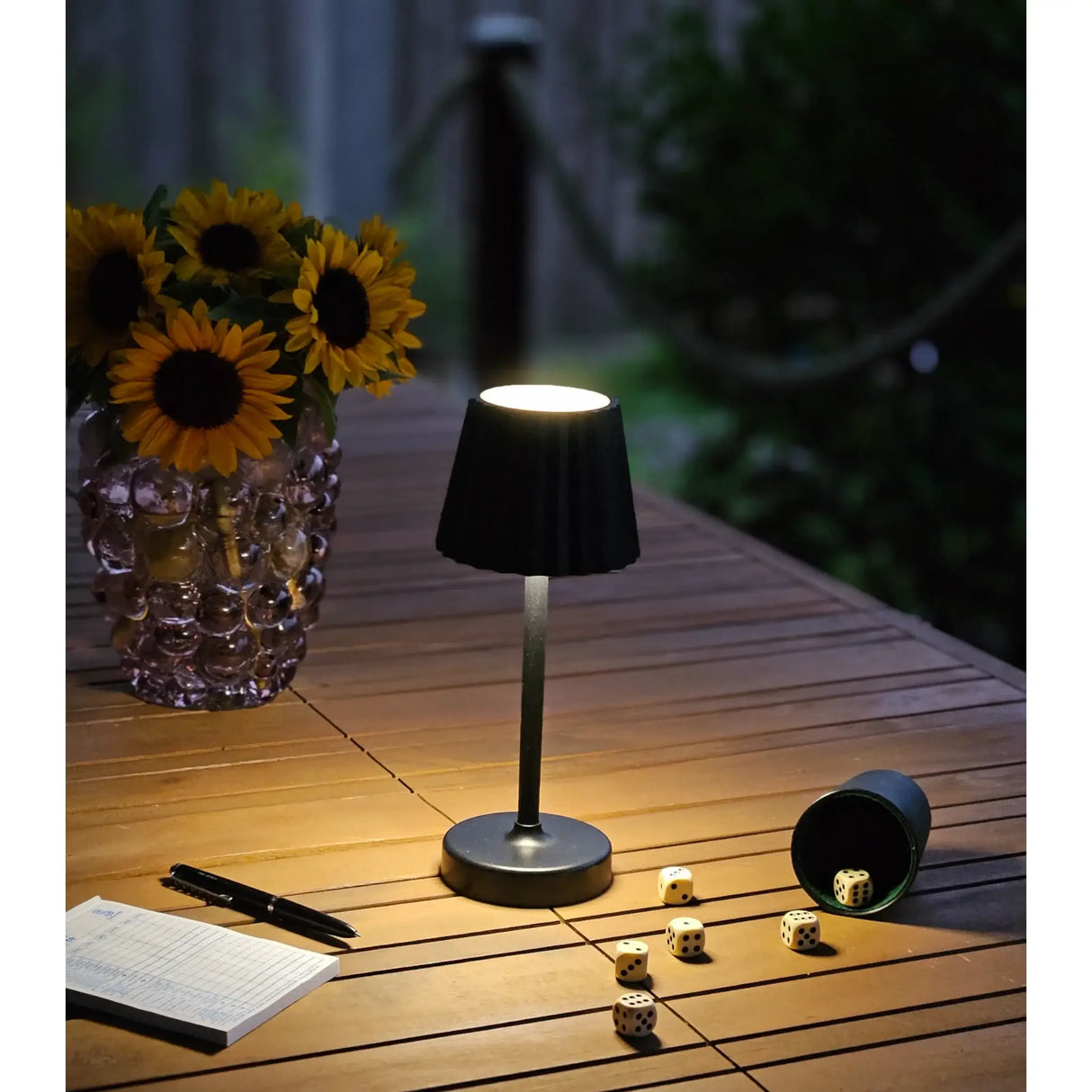 Tischleuchte Lampe Leuchte LED weiß schwarz Batterie Leselampe Nachttischlampe - Leuchte Touch