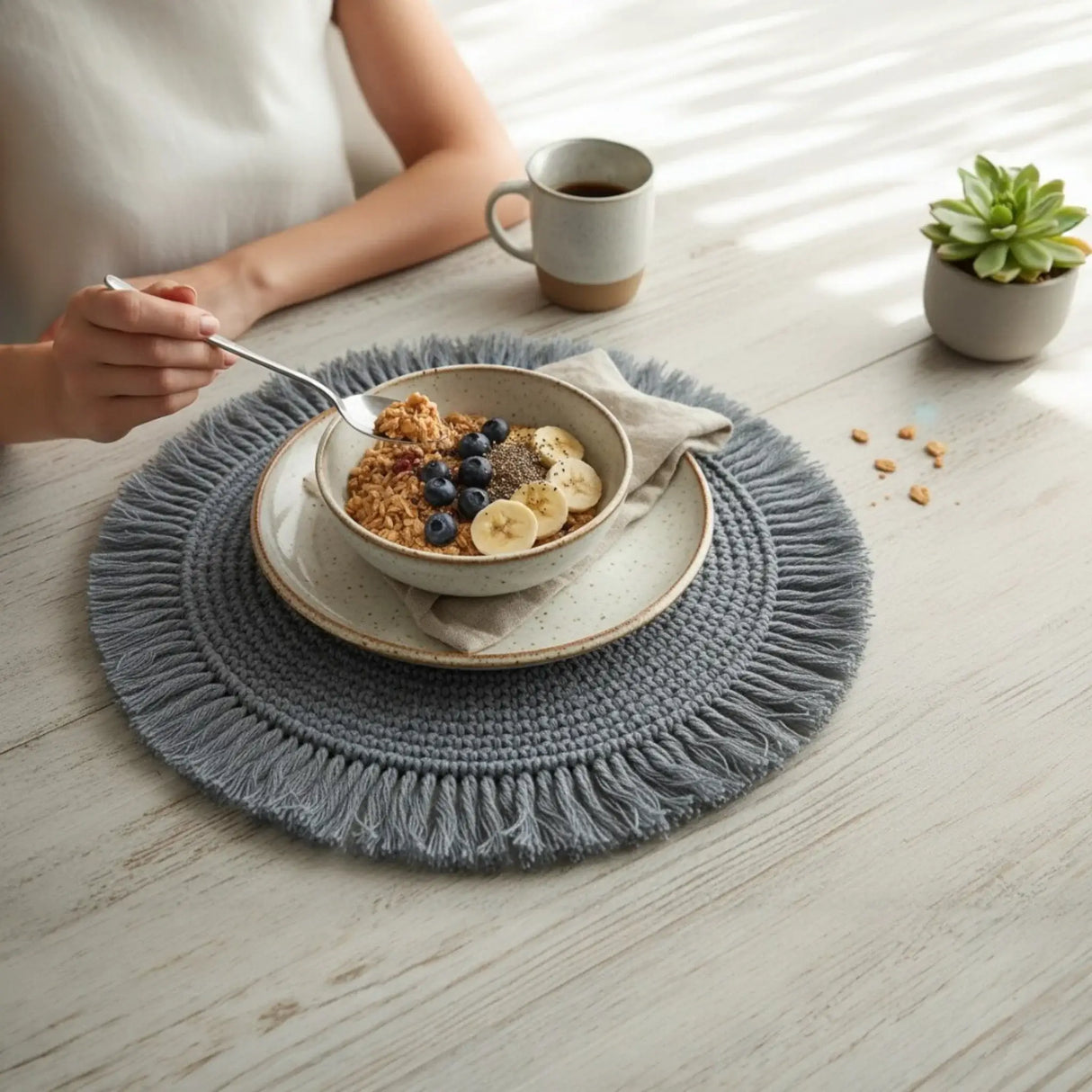 Platzset grau Miamonda Küche