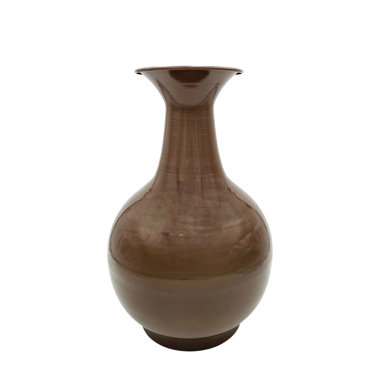 Vase Blumenvase XXL Dekovase Metallvase Beige Braun 38x25 Retro Blumengefäß - Braun - Vase