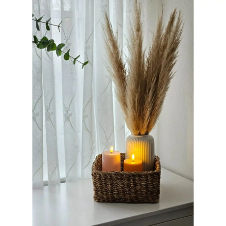 3 Körbe Aufbewahrungskörbe Seegras Korb Dekokorb braun Aufbewahrungskorb 3er Set - Seegraskorb Set