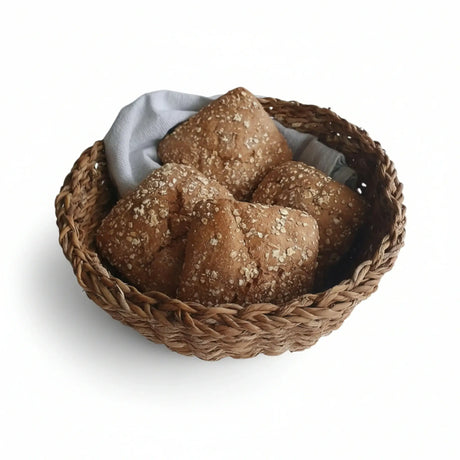 3 Körbe runder Korb Seegras Aufbewahrungskorb Dekokorb natur braun rund Körbche - 3er Seegras Korb Set