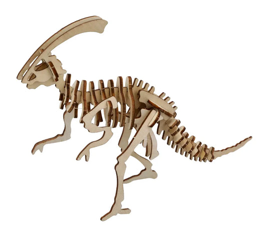 3D-Puzzle Dinosaurier Holz Natur 3D Holzpuzzle Dino Parasaurolophus