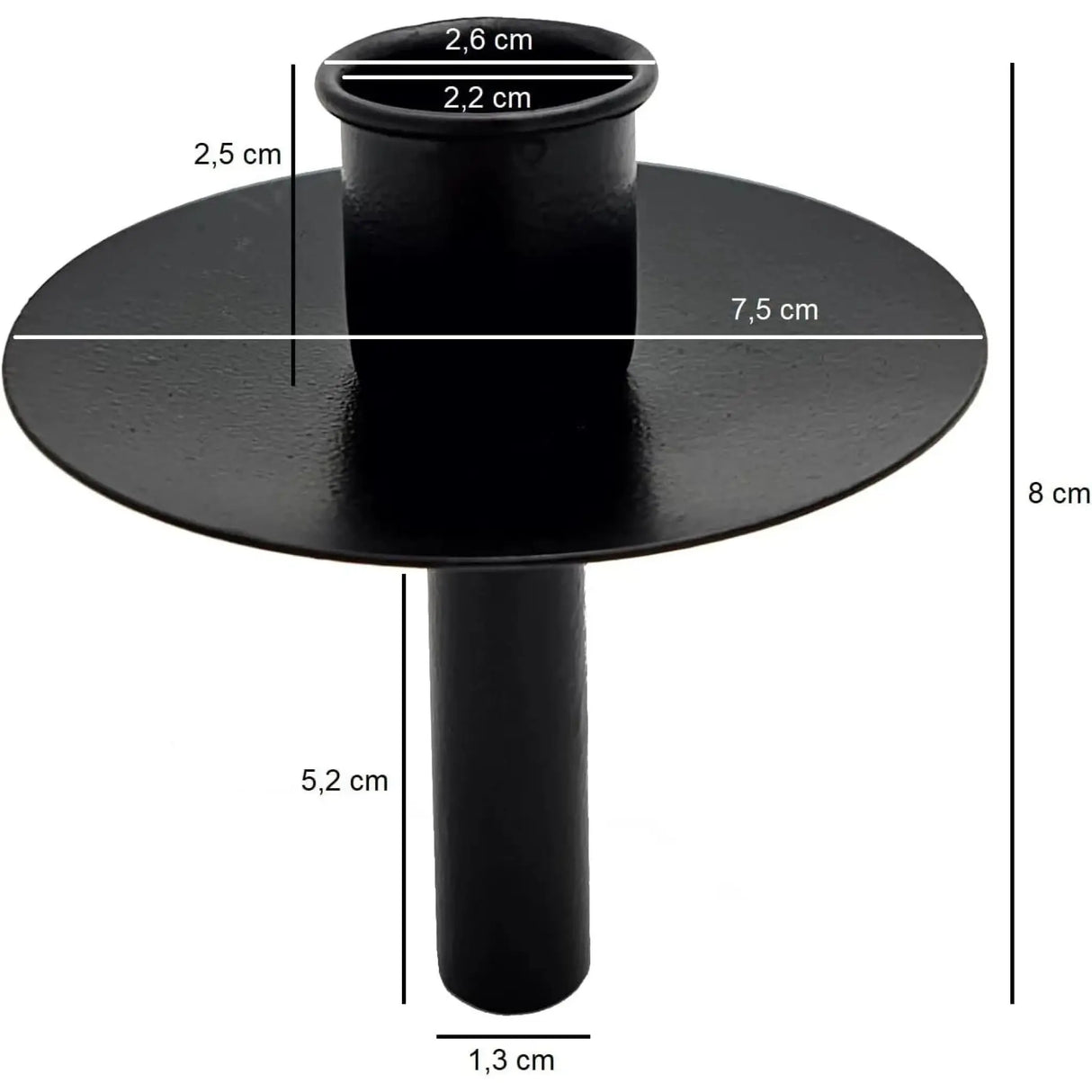 4 STÜCK Kerzenhalter für Flaschen Metall schwarz Kerze Flasche Stabkerzenhalter - Kerzenhalter