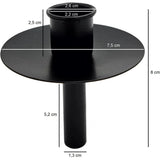 4 STÜCK Kerzenhalter für Flaschen Metall schwarz Kerze Flasche Stabkerzenhalter - Kerzenhalter