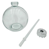 4 Trinkgläser Weihnachtskugel Trinkhalm Glas transparent Weihnachtskugel 400 ml - Trinkglas