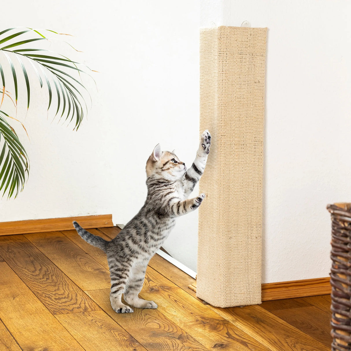 Kratzbrett Kratzmatte für Wand 80x28 cm Eckkratzbrett Kratzbaum Katzen Katze Sisal