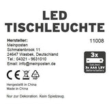 Lampe LED ohne Kabel Touch Tischleuchte Tischlampe Leuchte kabellos dimmbar