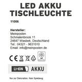 Lampe LED ohne Kabel Touch Tischleuchte Tischlampe Leuchte kabellos dimmbar