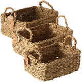 Seegraskorb Set 3 teilig Korb Natur Seegras Aufbewahrung