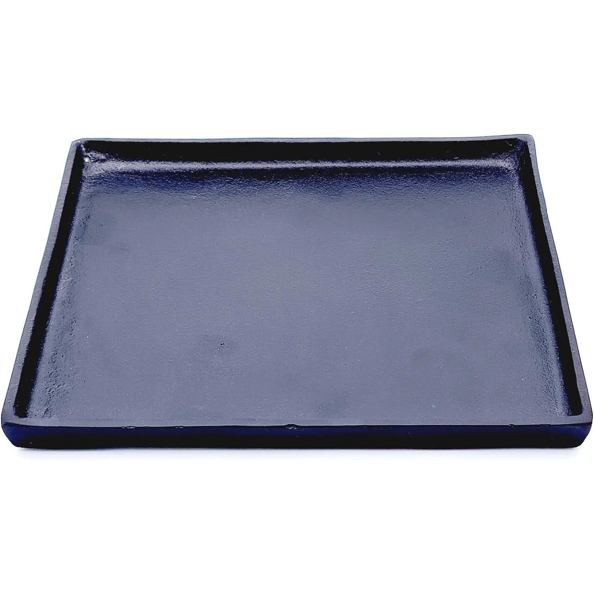 Dekoteller schwarz Dekoschale Metall Teller Schale Alu Deko 25x25 cm