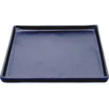 Dekoteller schwarz Dekoschale Metall Teller Schale Alu Deko 25x25 cm
