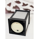 Laterne LED mit Timer batteriebetrieben flackerndes Licht Windlicht schwarz Deko