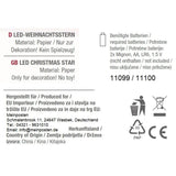Sternleuchte Weihnachtsbeleuchtung LED Batteriebetrieben Weihnachtsdeko Stern
