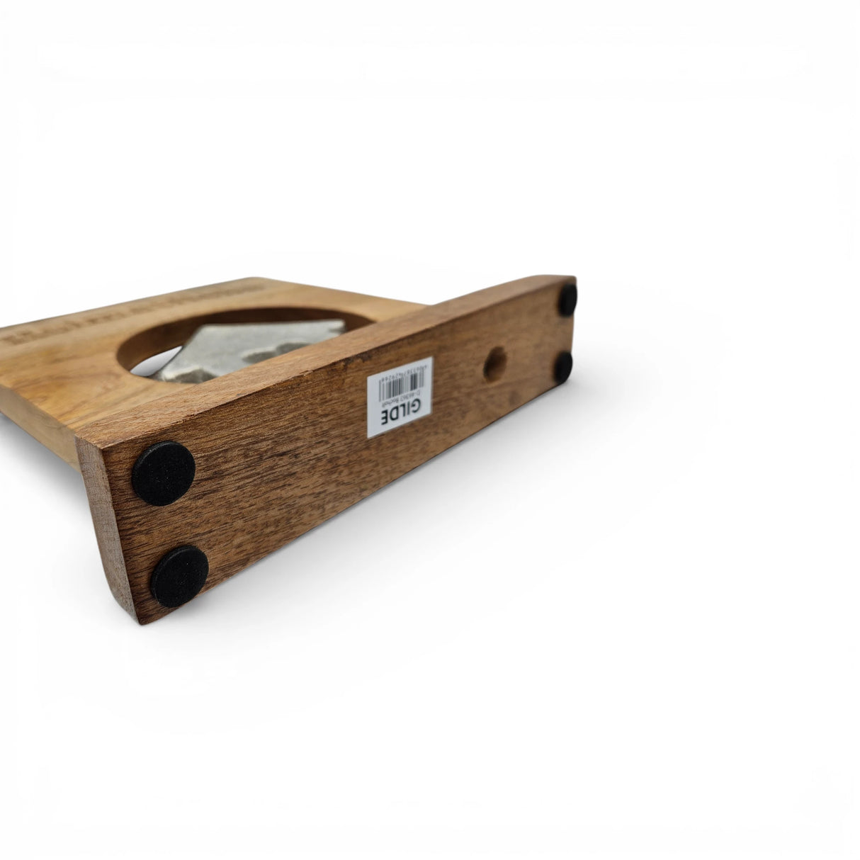 Dekoschild mit Haus Herz Mangoholz Metall Aufsteller Schild Wohnaccessoire Holz