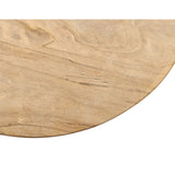 Beistelltisch Teakholz Tisch Natur rund Dekotisch Pflanzentisch Braun Holz Ø30cm