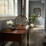 Dekobild Holzbild kaufen auf Kommode Eingangsbereich