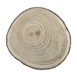 Baumscheibe auf Füßen Kerzentablett natur Baumrinde rund 20-26 cm Pflanzenständer