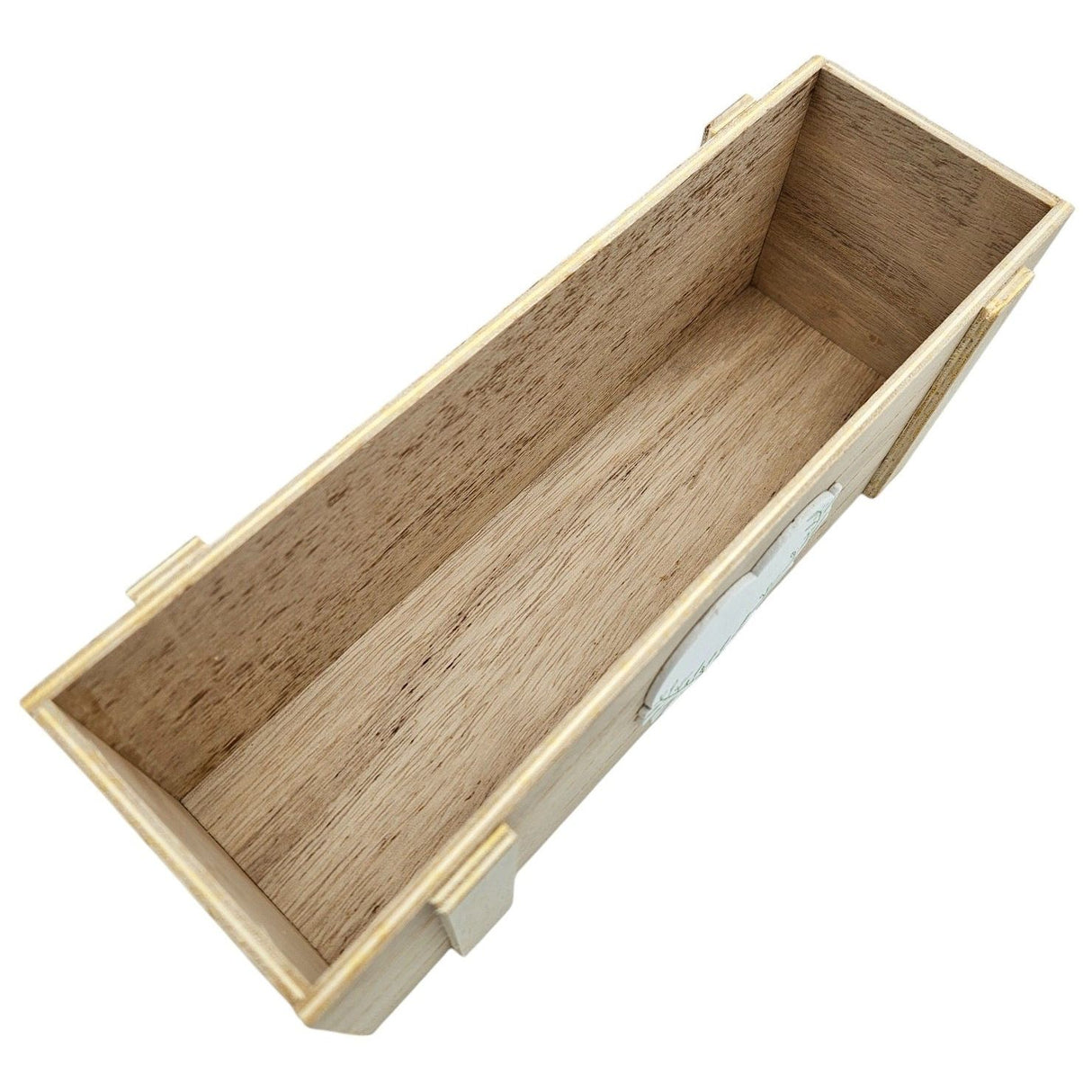 Aufbewahrungsbox Kiste Holz braun eckig Herz Küche Aufbewahrung Dekokiste Natur