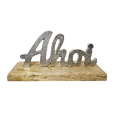 Schriftzug ahoi nah ansicht