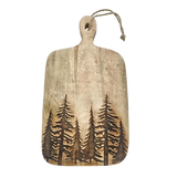 Dekobrett Mangoholz Serviertablett Tablett Wald Baum Kerzentablett 38x21 cm Mangotablett