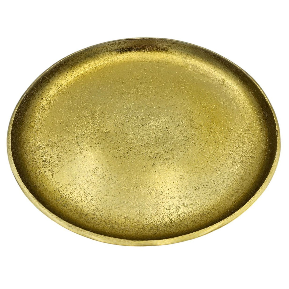 Dekoteller Gold Metall Teller Schale Dekotablett Kerzenteller Dekoschale Ø20cm