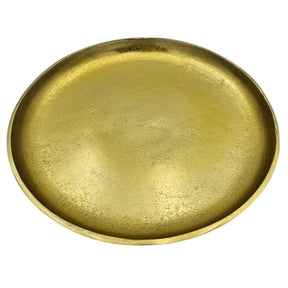 Dekoteller Gold Metall Teller Schale Dekotablett Kerzenteller Dekoschale Ø20cm - Dekoteller
