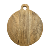 Deko Holzbrett Mango Unterlage rund Aufhängung 24 o 33 cm Tablett Kerzentablett