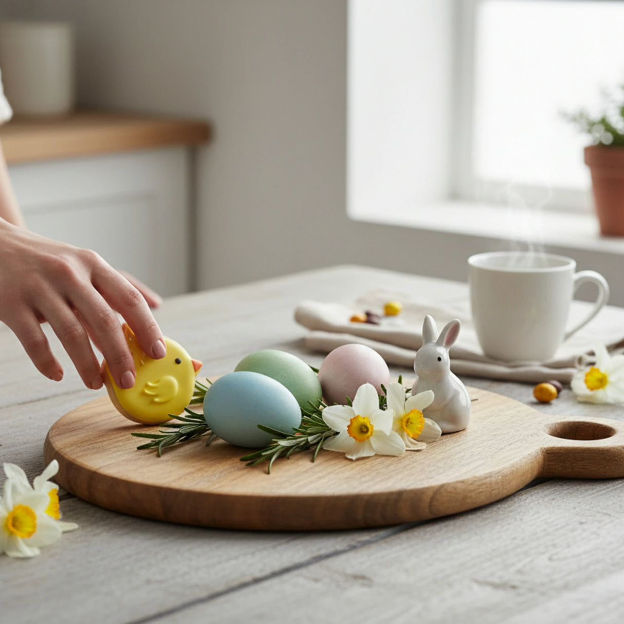 Deko Holzbrett Mango Unterlage rund Aufhängung 24 o 33 cm Tablett Kerzentablett