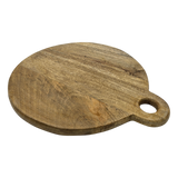 Deko Holzbrett Mango Unterlage rund Aufhängung 24 o 33 cm Tablett Kerzentablett