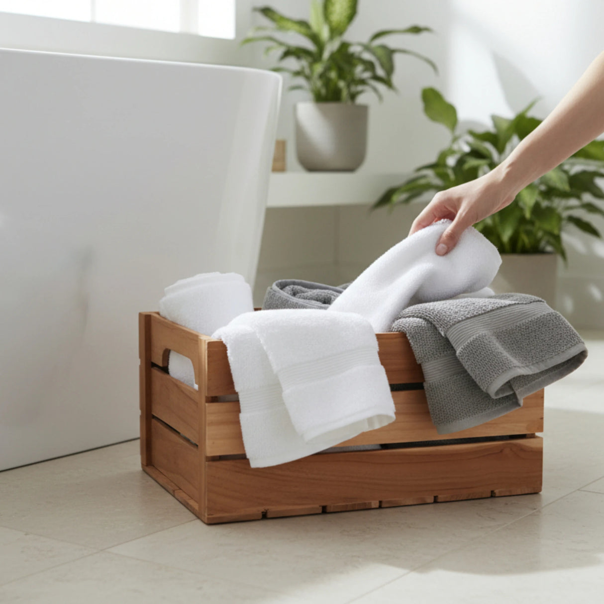 Holzkiste Teakholz Dekokiste Korb Aufbewahrungsbox Box 28x22 o. 20x13 cm Holzbox